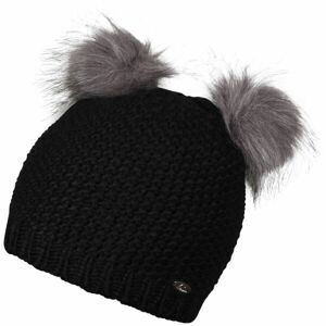 Lewro COALLA Dievčenská pletená čiapka, čierna, veľkosť 12-15