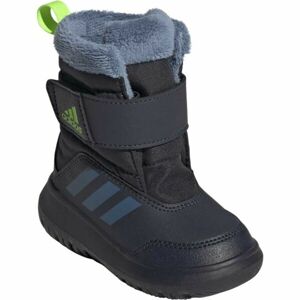 adidas WINTERPLAY I Detská zimná obuv, tmavo modrá, veľkosť 20