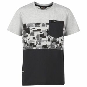 Lewro JOHNNY Chlapčenské tričko, sivá, veľkosť 128-134