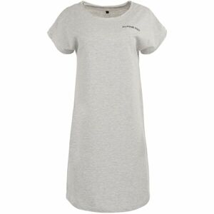 ALPINE PRO EDGERLA Dámske šaty, sivá, veľkosť L