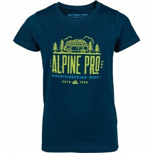 ALPINE PRO ANSOMO Chlapčenské tričko, tmavo modrá, veľkosť 116-122