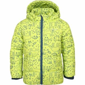 Lewro AVERIN Detská zimná bunda, svetlo zelená, veľkosť 92-98