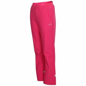 Lewro CARNOLO Dievčenské softshellové nohavice, ružová, veľkosť 116-122