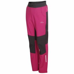 Lewro NORAY Chlapčenské softshellové nohavice, ružová, veľkosť 128-134