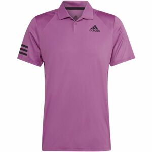 adidas CLUB 3STR POLO Pánske tričko, fialová, veľkosť M