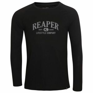 Reaper BCHECK Pánske tričko s dlhým rukávom, čierna, veľkosť XL