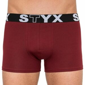 Styx MEN'S BOXERS LONG SPORTS RUBBER Pánske boxerky, vínová, veľkosť S