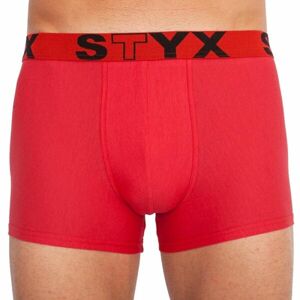 Styx MEN'S BOXERS SPORTS RUBBER Pánske boxerky, červená, veľkosť S
