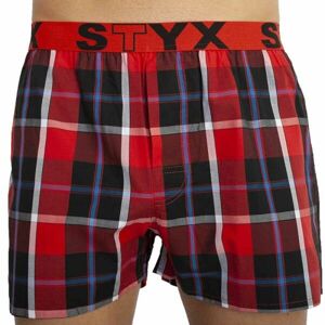 Styx MEN'S BOXERS SHORTS SPORTS RUBBER Pánske trenky, červená, veľkosť S