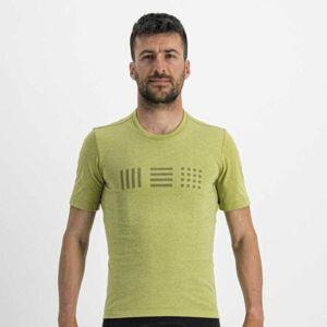 Sportful GIARA TEE Pánske cyklistické tričko, svetlo zelená, veľkosť L