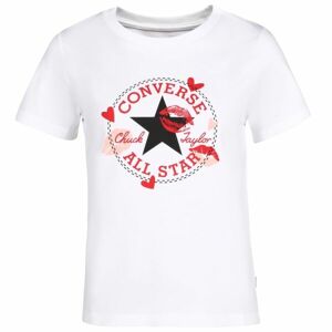 Converse VALENTINE’S DAY CLASSIC TEE Dámske tričko, biela, veľkosť M