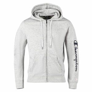 Champion HOODED FULL ZIP SWEATSHIRT Pánska mikina, sivá, veľkosť S