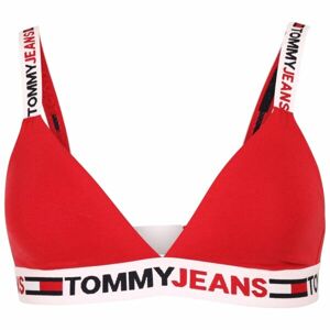 Tommy Hilfiger TOMMY JEANS ID-UNLINED TRIANGLE Dámska podprsenka, červená, veľkosť XS