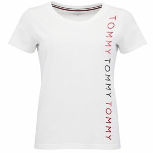 Tommy Hilfiger EMBROIDERY-SS TEE Dámske tričko, biela, veľkosť L