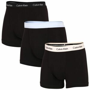 Calvin Klein 3P TRUNK Pánske boxerky, čierna, veľkosť
