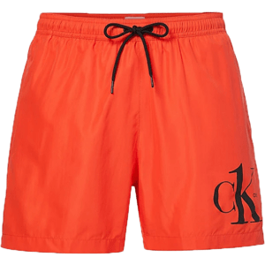 Calvin Klein MEDIUM DRAWSTRING Pánske plavecké šortky, oranžová, veľkosť L