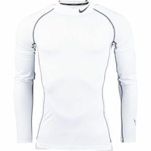 Nike NP DF TIGHT LS MOCK M Pánske tréningové tričko, biela, veľkosť XL