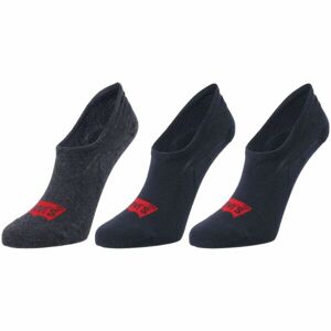 Levi's FOOTIE HIGH RISE BATWING LOGO 3P Ponožky, čierna, veľkosť 43 - 46