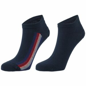 Tommy Hilfiger MEN SNEAKER 2P GLOBAL RIBBON Pánske ponožky, tmavo modrá, veľkosť 39-41