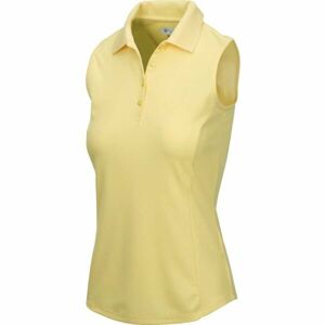 GREGNORMAN PROTEK SLEEVELESS POLO W Dámske golfové polo tričko, žltá, veľkosť S