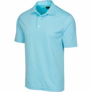 GREGNORMAN PROTEK ML75 STRIPE POLO Pánske golfové polo tričko, tyrkysová, veľkosť M