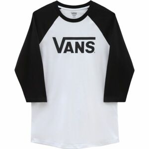 Vans CLASSIC VANS RAGLAN-B Pánske tričko, biela, veľkosť XL