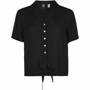 O'Neill CALI WOVEN SHIRT Dámska košeľa s krátkym rukávom, čierna, veľkosť L