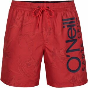 O'Neill CALI FLORAL SHORTS Pánske plavecké šortky, červená, veľkosť XL