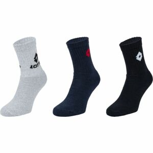 Lotto TENNIS 3P Unisex športové ponožky, čierna, veľkosť 35-38
