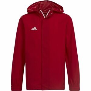 adidas ENT22 AW JKTY Juniorská futbalová bunda, červená, veľkosť 140