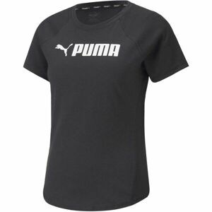 Puma PUMA FIT LOGO TEE Dámske tričko, čierna, veľkosť M
