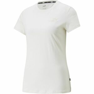Puma ESS+EMBROIDERY TEE Dámske tričko, biela, veľkosť S
