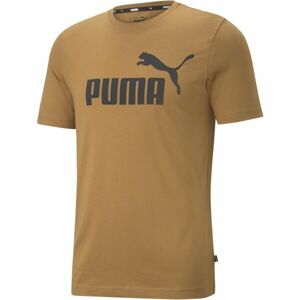 Puma ESS LOGO TEE YEL Pánske tričko, hnedá, veľkosť S
