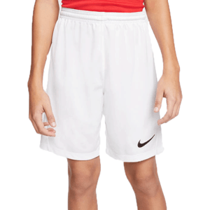 Nike DRI-FIT PARK 3 JR TQO Chlapčenské futbalové šortky, biela, veľkosť L