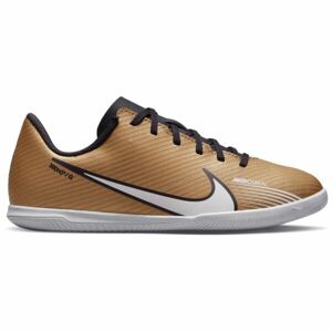 Nike JR MERCURIAL VAPOR 15 CLUB IC Detská halová obuv, zlatá, veľkosť 37.5