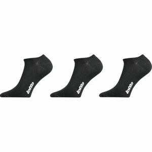 Lotto SOCKS 3P Ponožky, čierna, veľkosť 36-38