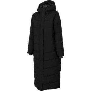 4F DOWN JACKET Dámsky páperový kabát, čierna, veľkosť