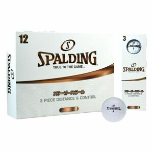 Spalding SPIN 3 pc (12 pcs) Golfové loptičky, biela, veľkosť