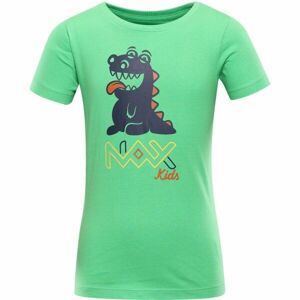 NAX LIEVRO Detské bavlnené tričko, zelená, veľkosť 92-98