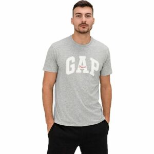 GAP V-LOGO ORIG ARCH Pánske tričko, sivá, veľkosť