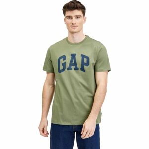 GAP V-BASIC LOGO T Pánske tričko, khaki, veľkosť M