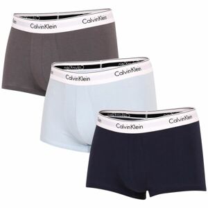 Calvin Klein MODERN CTN STRETCH-TRUNK 3PK Pánske boxerky, tmavo modrá, veľkosť