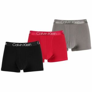 Calvin Klein TRUNK 3PK Pánske boxerky, červená, veľkosť