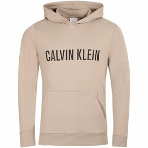 Calvin Klein INTENSE POWER LOUNGE-L/S HOODIE Pánska mikina, béžová, veľkosť