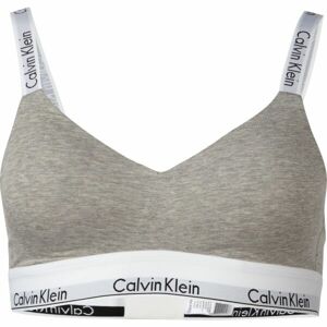 Calvin Klein MODERN COTTON-LGHT LINED BRALETTE Dámska podprsenka, sivá, veľkosť