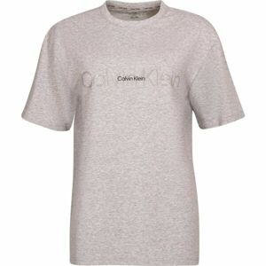 Calvin Klein EMBOSSED ICON LOUNGE Dámske tričko, sivá, veľkosť M