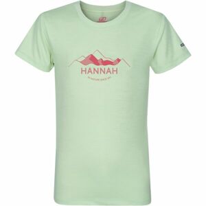 Hannah CORNET JR II Detské  funkčné tričko, svetlo zelená, veľkosť 116