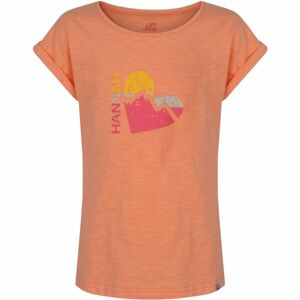 Hannah KAIA JR Dievčenské tričko, oranžová, veľkosť 116
