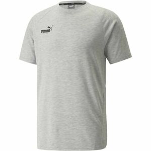 Puma TEAMFINAL CASUALS TEE Futbalové tričko, sivá, veľkosť XL