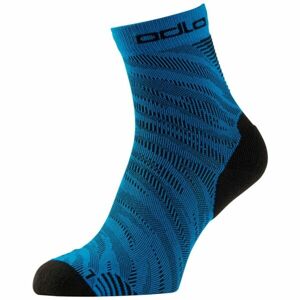 Odlo CERAMICOOL RUN GRAPHIC 2PCS SOCKS QUARTER Ponožky, modrá, veľkosť
